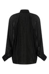 lightweight micro pleated georgette shirt
