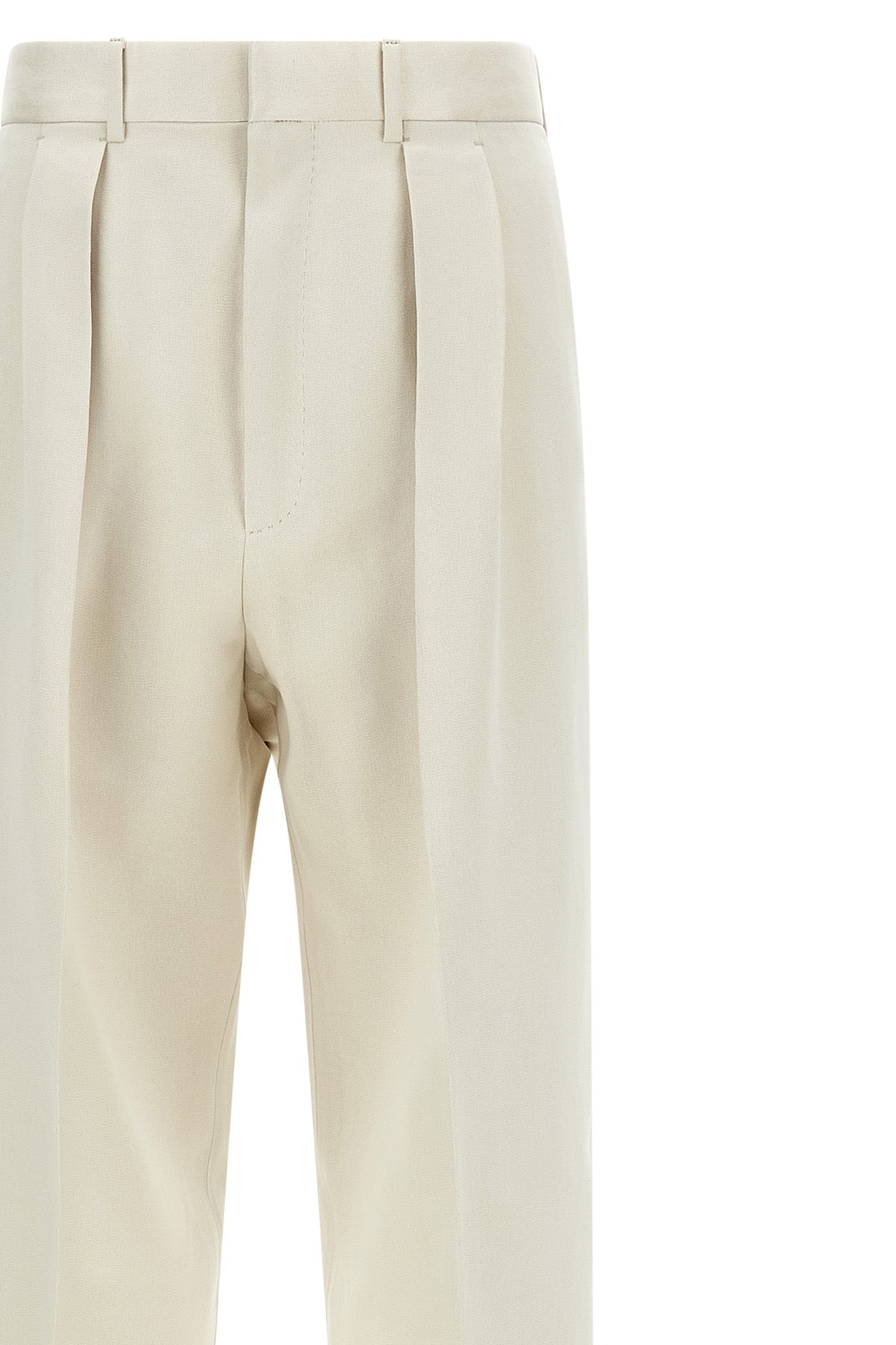cotton and silk trousers