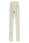 cotton and silk trousers