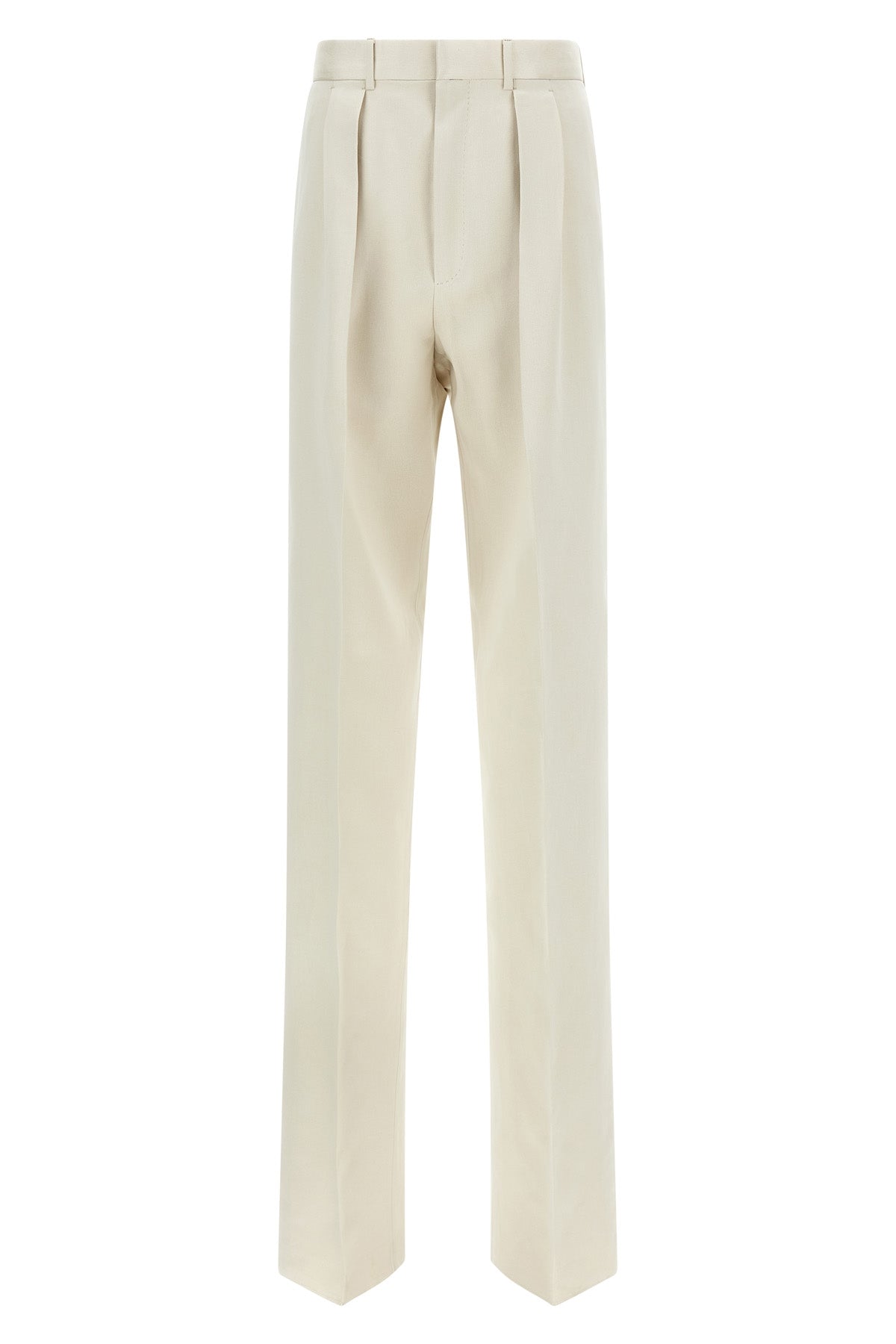 cotton and silk trousers