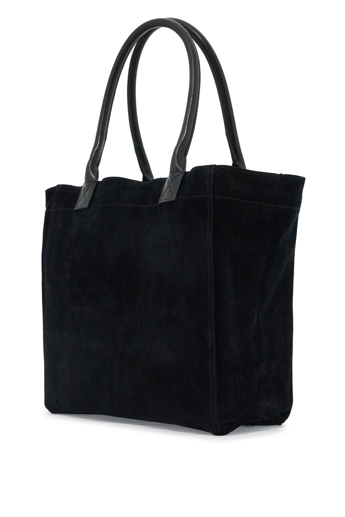 small suede tote bag yenky in leather