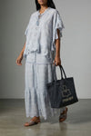 yenky small shopping bag in delavé canvas