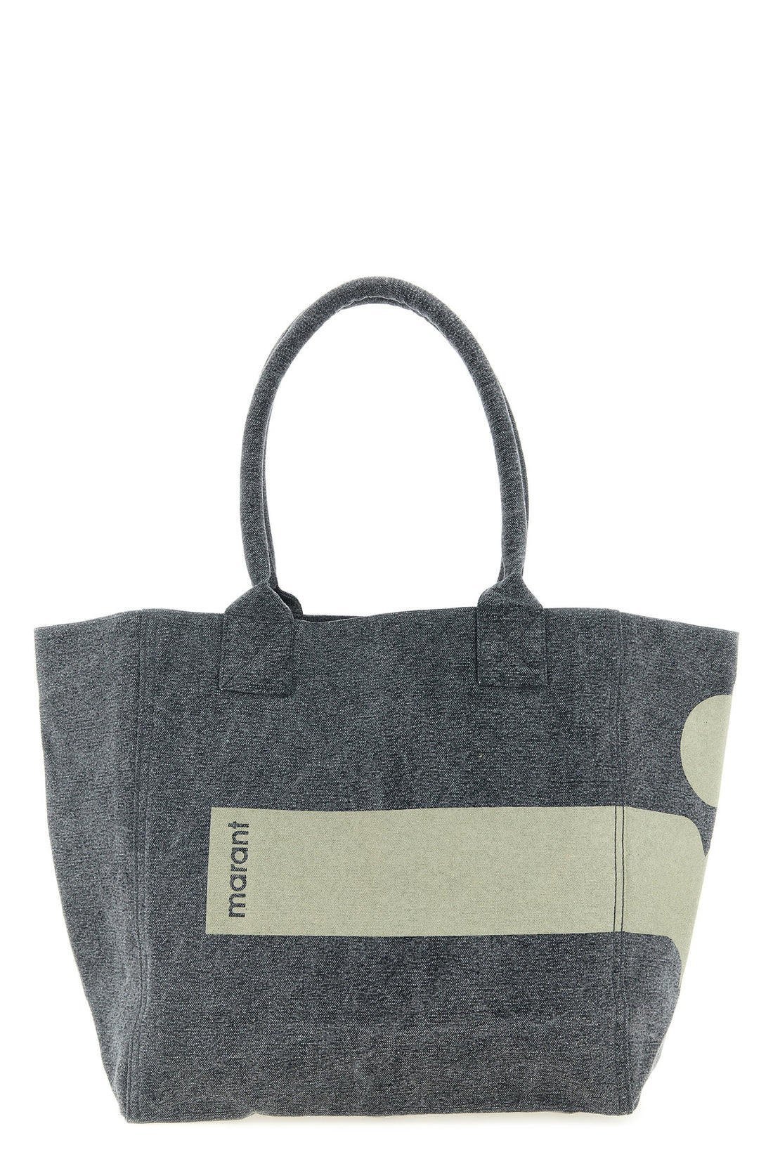 ISABEL MARANT OS small yenky shopping bag in delavé cotton canvas