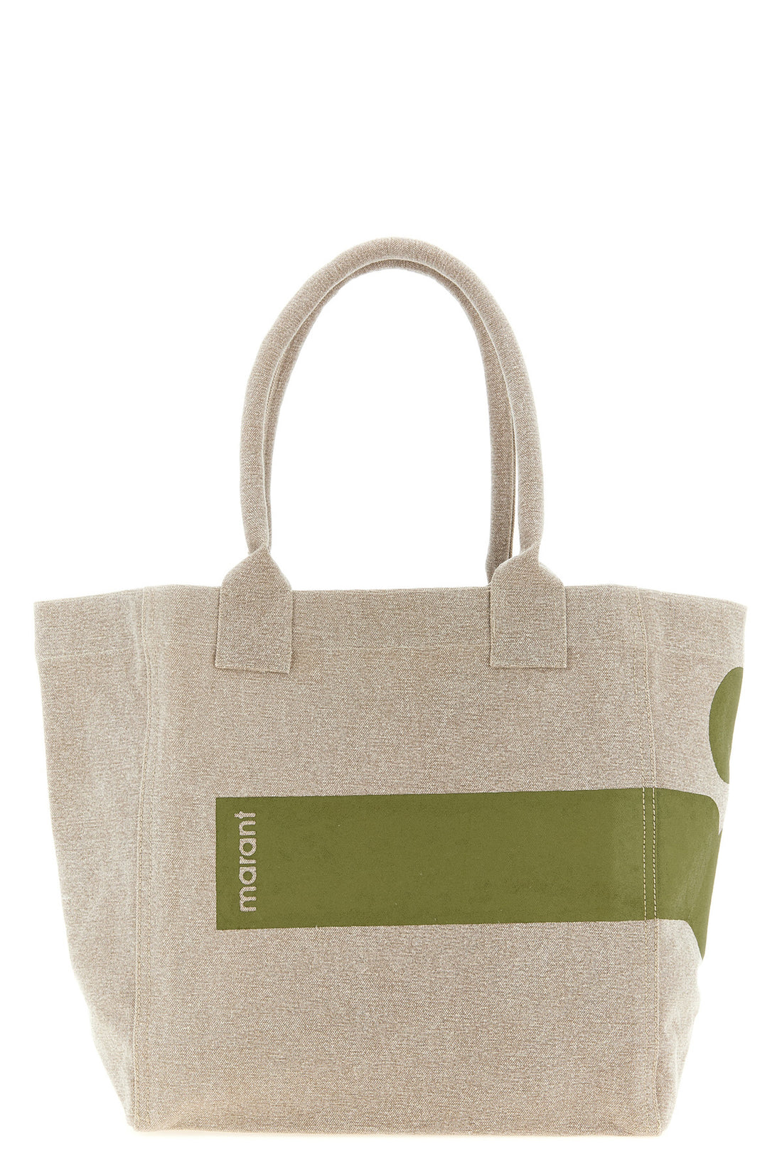 ISABEL MARANT OS small yenky shopping bag in delavé cotton canvas