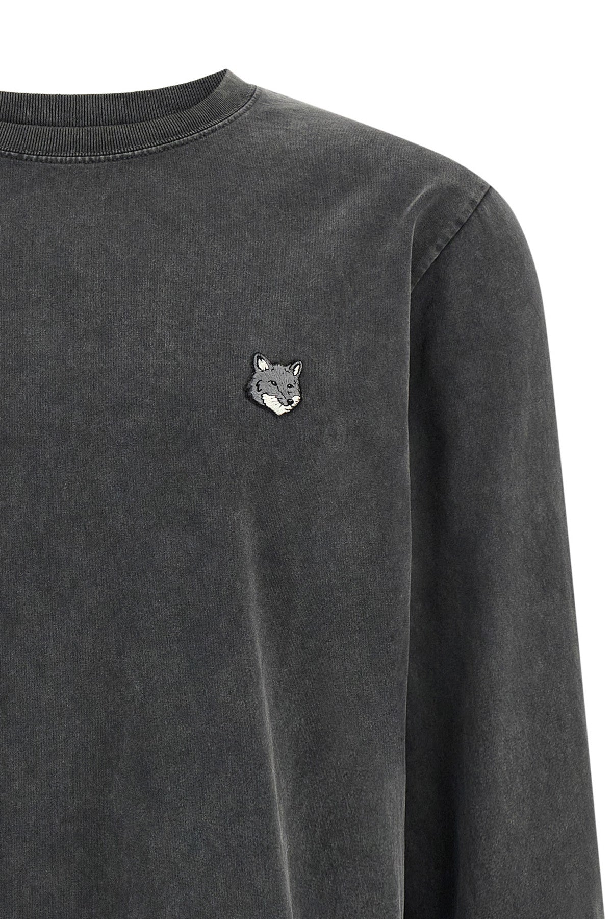 maison kitsuné fox head long-sleeved t-shirt