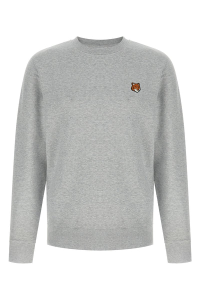 gauze mélange cotton sweatshirt