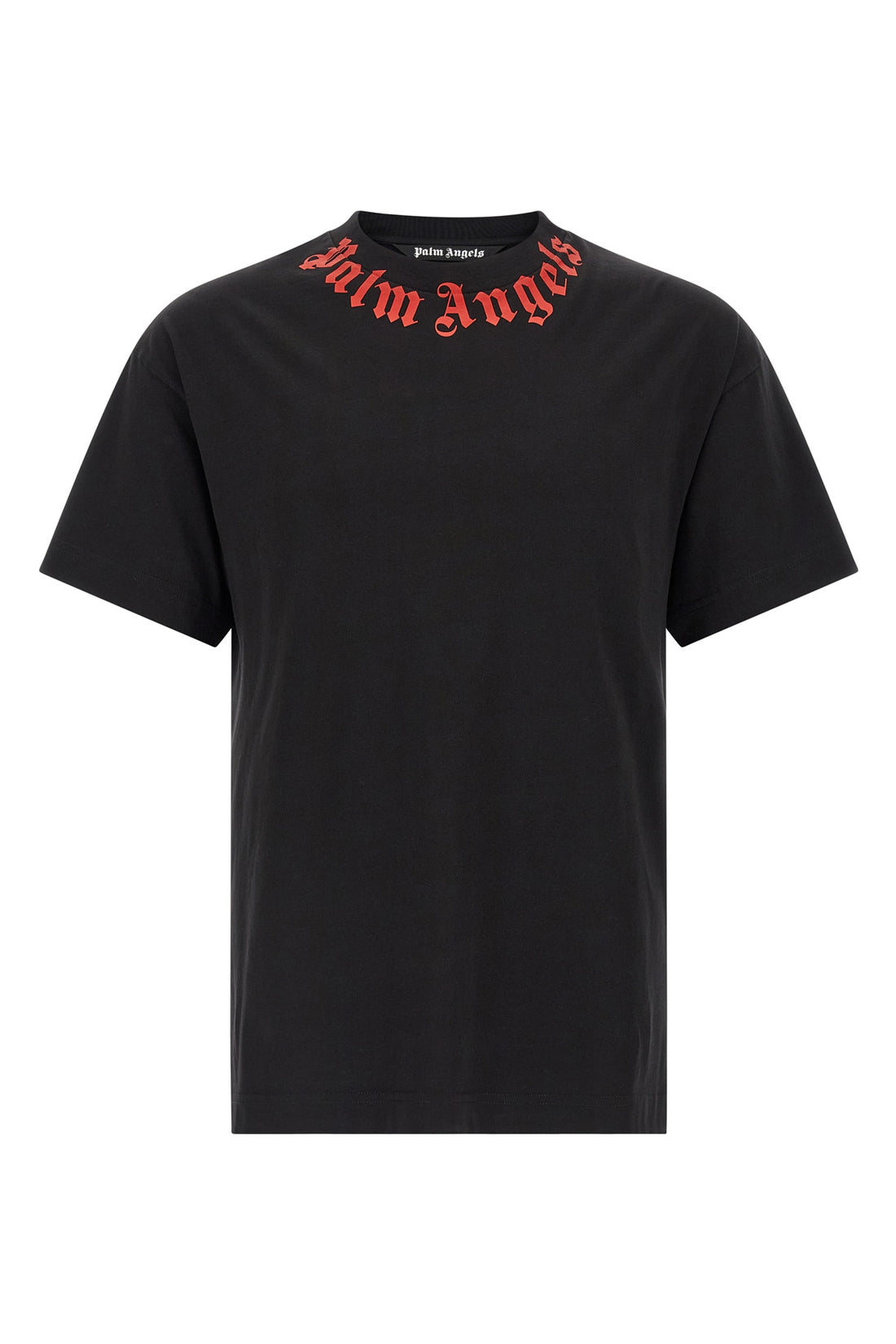 PALM ANGELS XXS neck logo cotton jersey crew neck t-shirt