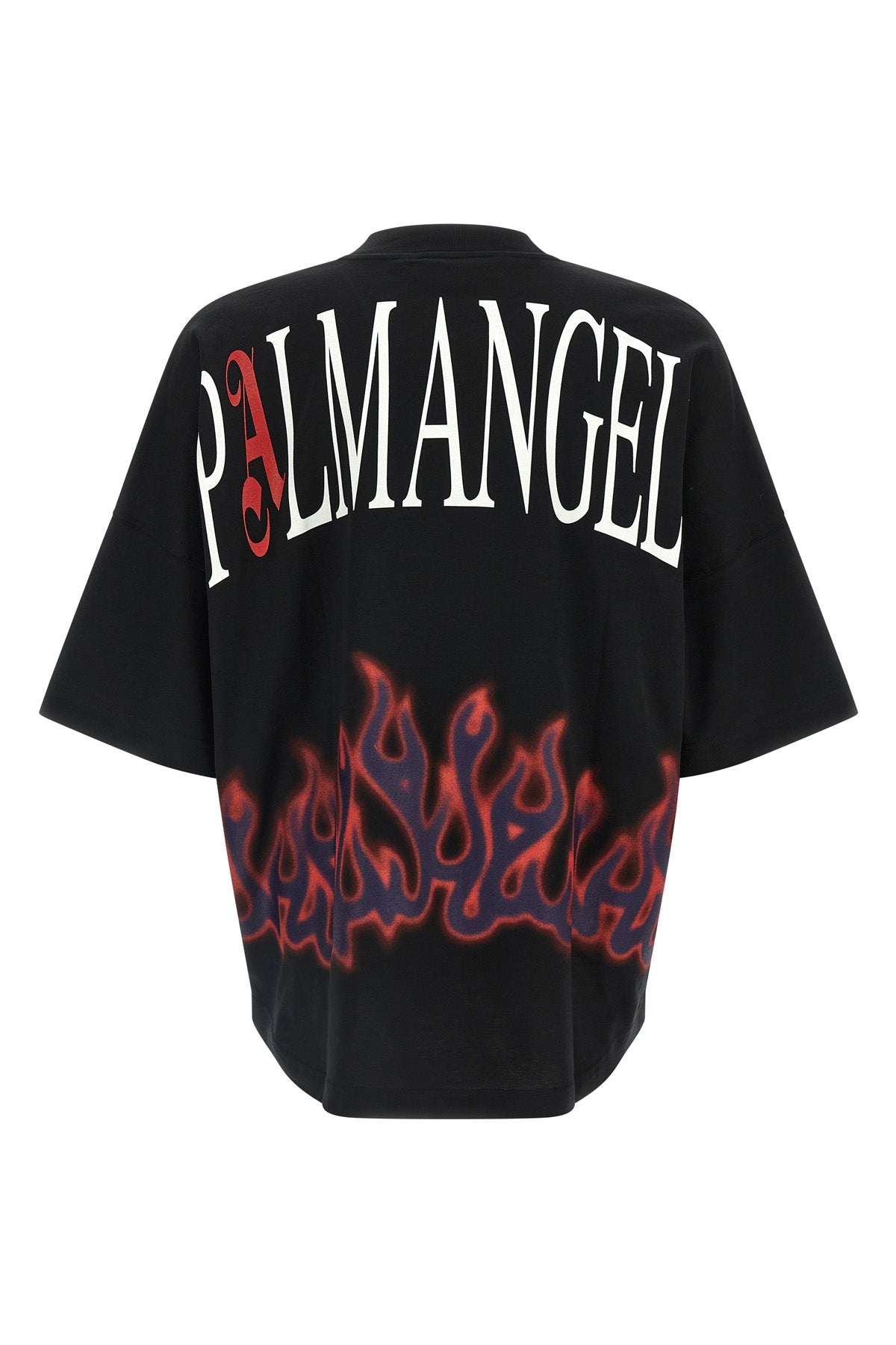 flames cotton crew neck t-shirt
