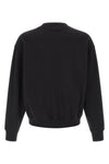 neck logo sweatshirt in brushed cotton