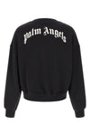back curved logo sweatshirt in brushed cotton