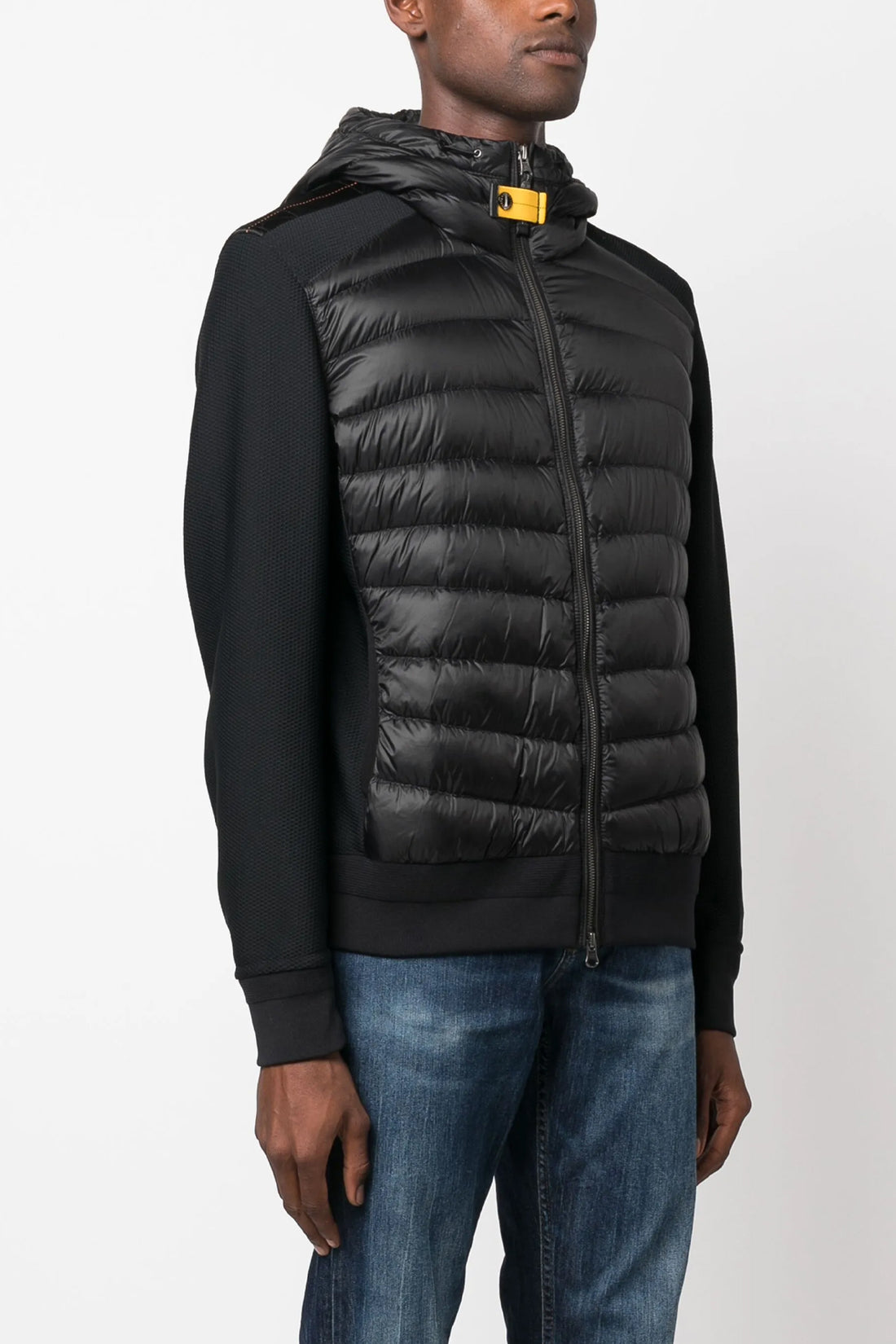PARAJUMPERS S buck hybrid jacket in quilted semi-glossy nylon taffeta