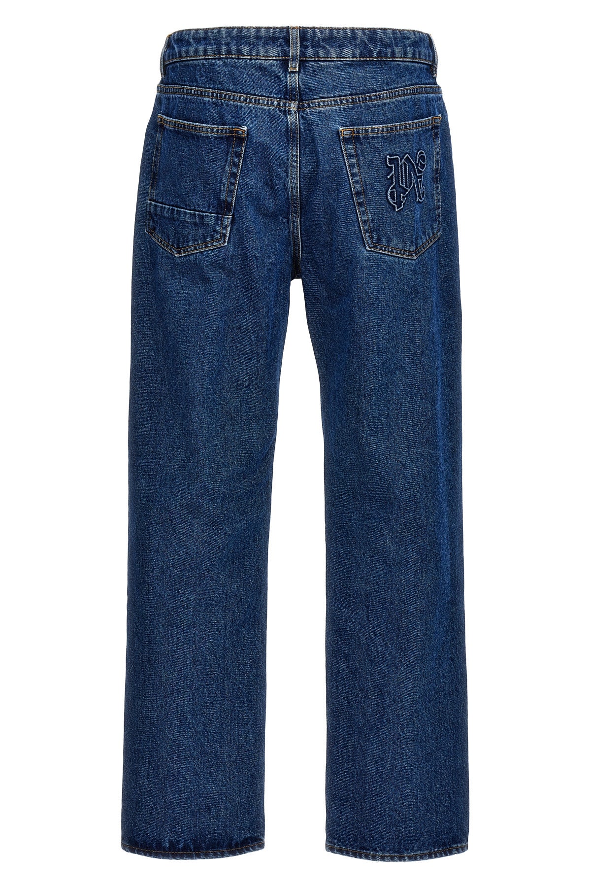 lw monogram cotton denim jeans