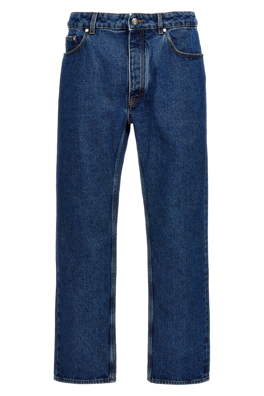 PALM ANGELS 30 lw monogram cotton denim jeans