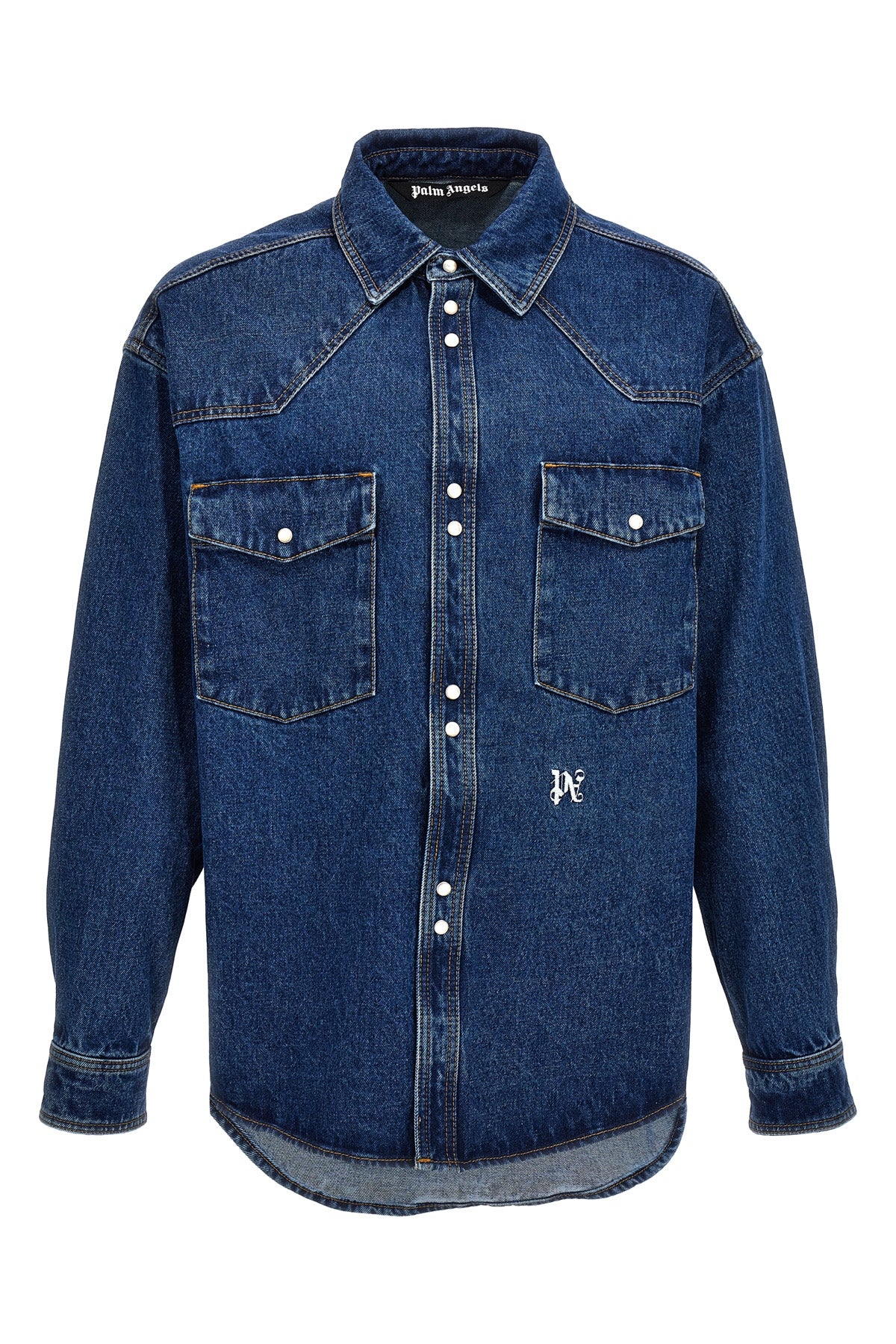 lw monogram cotton denim jacket