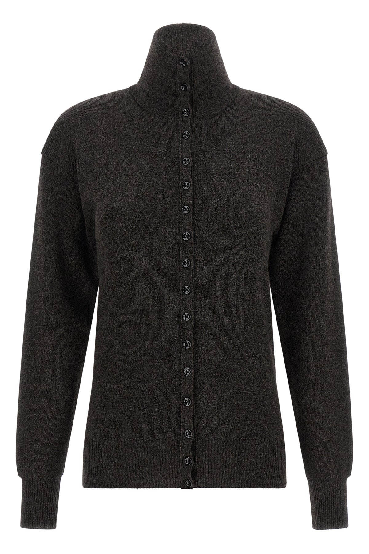 the lemaire top in pure merino wool embodies an essential and sophisticated eleg