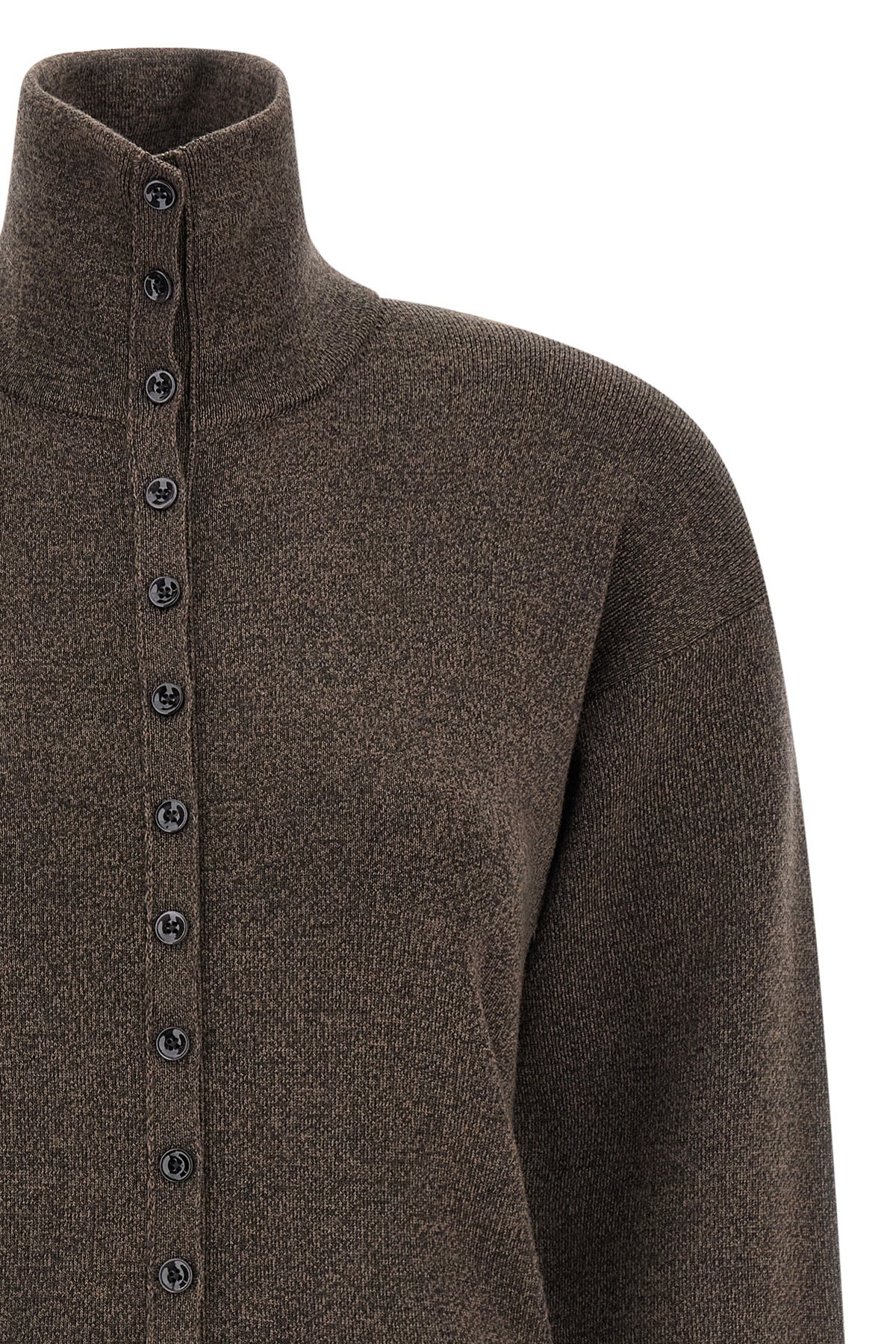 the lemaire buttoned top jersey redefines everyday luxury through a minimalist