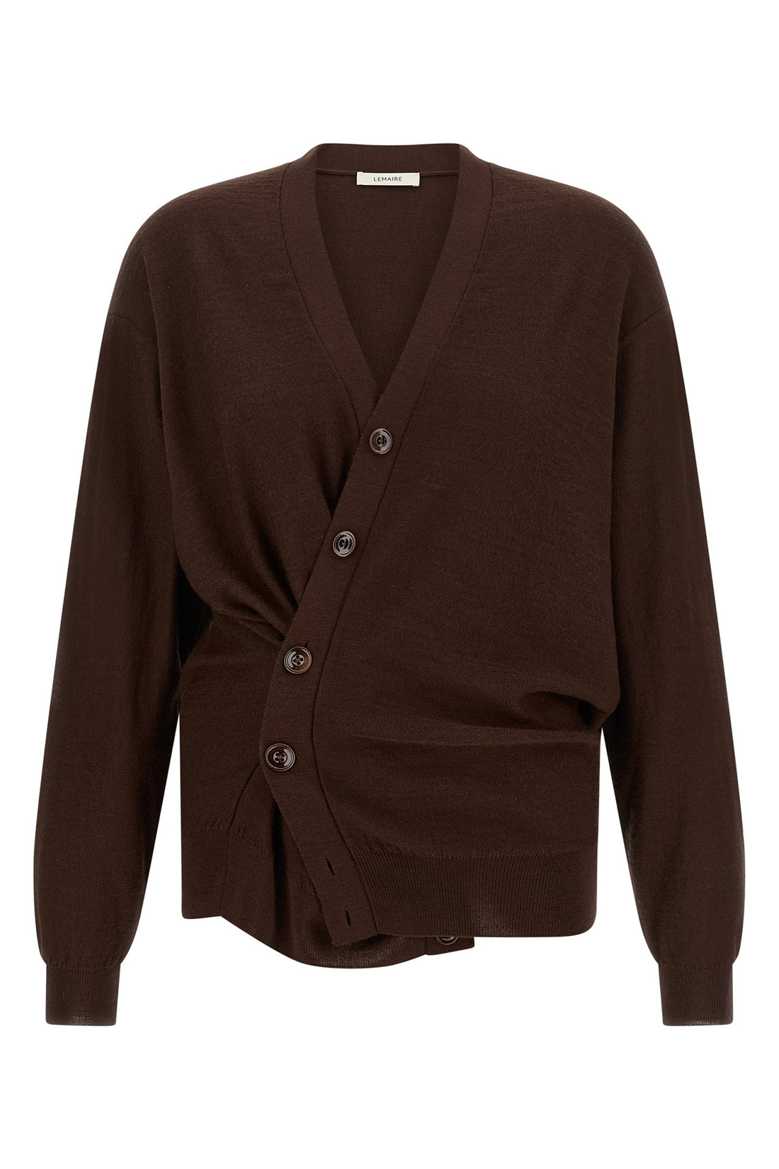 LEMAIRE S the lemaire cardigan redefines knitwear codes through a deconstructed and innova