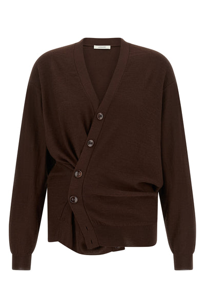 LEMAIRE S the lemaire cardigan redefines knitwear codes through a deconstructed and innova