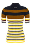 polo shirt in stretch wool 18 ribbed fineness
