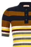 polo shirt in stretch wool 18 ribbed fineness