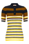 polo shirt in stretch wool 18 ribbed fineness