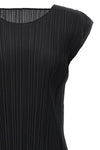 pleated midi dress