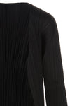 basics pleated cardigan