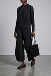 fluffy basics pleated cardigan