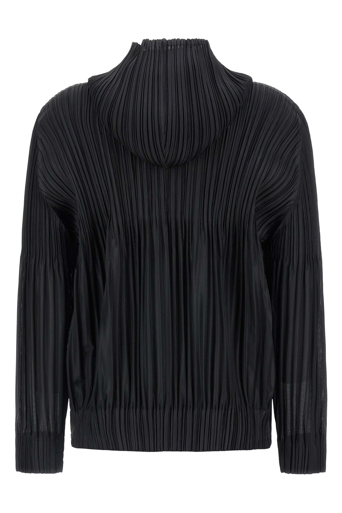 fluffy basics pleated cardigan