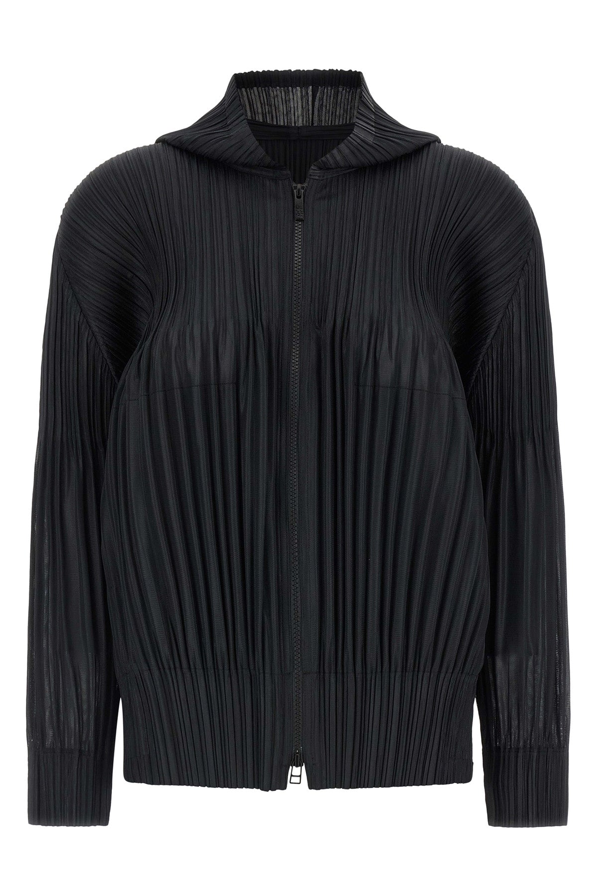 fluffy basics pleated cardigan