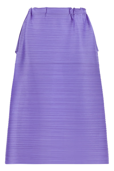 the midi skirt pleats please issey miyake bouncy basket in a delicate lilac sh