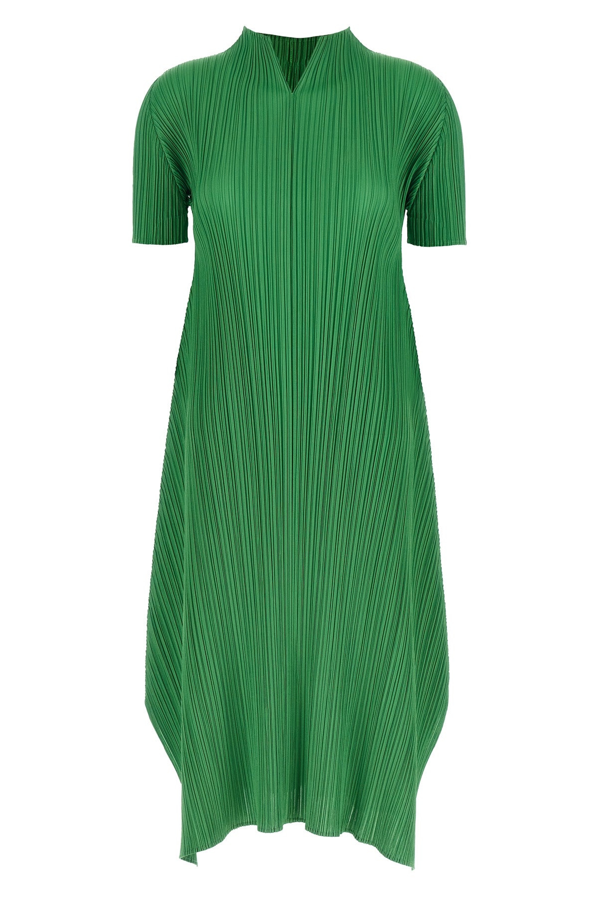 monthly colors: march pleated midi dress