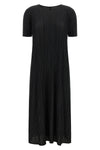 mellow pleats pleated midi dress