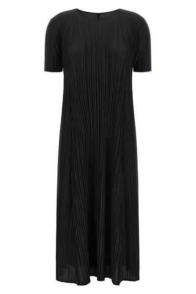 mellow pleats pleated midi dress