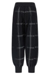 crossing knit pants in ribbed knitted fabric