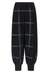 crossing knit pants in ribbed knitted fabric