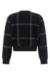 crossing knit sweater in ribbed knitted fabric
