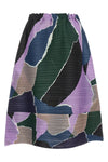 the pleats please surprise! skirt is distinguished by a midi silhouette define