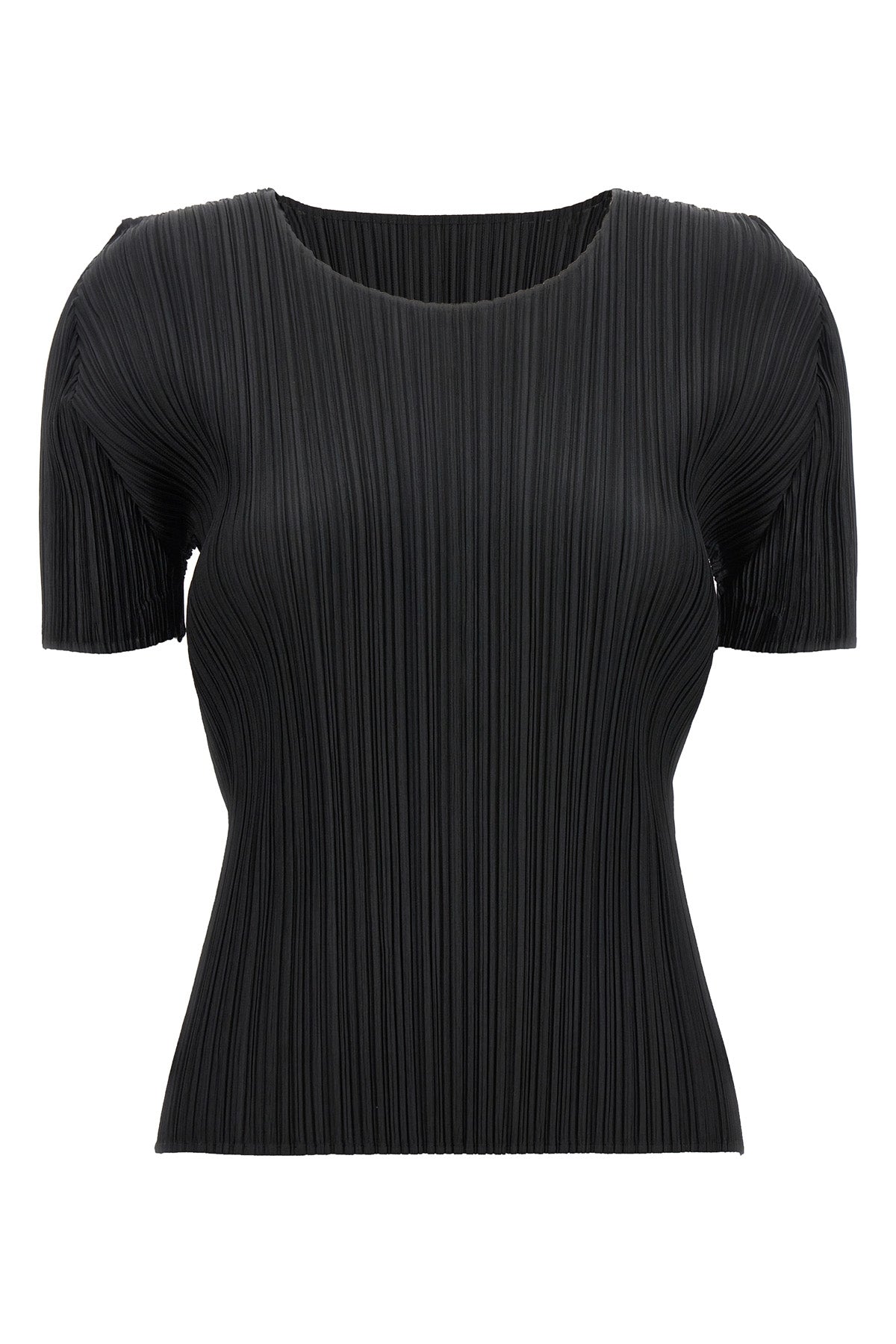 the basics top by pleats please issey miyake defines the silhouette through th