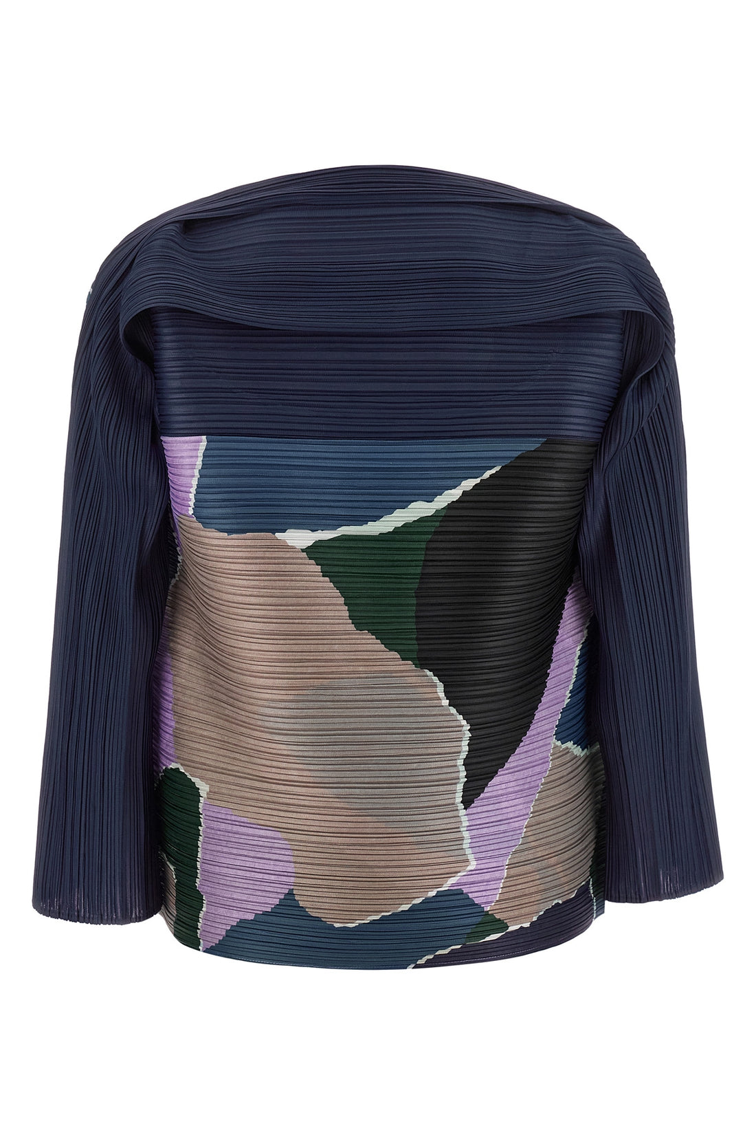 PLEATS PLEASE ISSEY MIYAKE OS the surprise! pleats please blouse redefines volumes through a masterful pleat