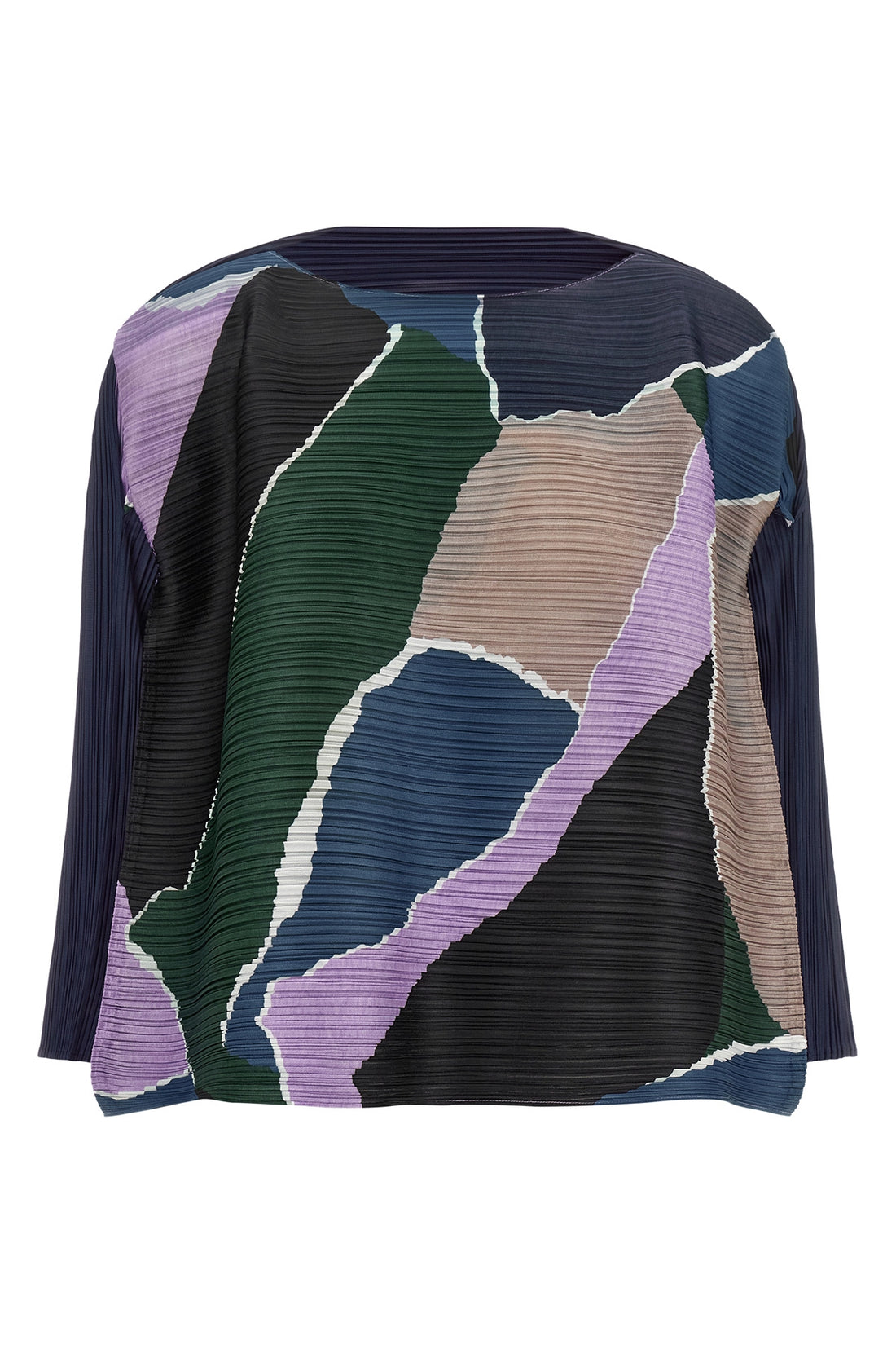 PLEATS PLEASE ISSEY MIYAKE OS the surprise! pleats please blouse redefines volumes through a masterful pleat