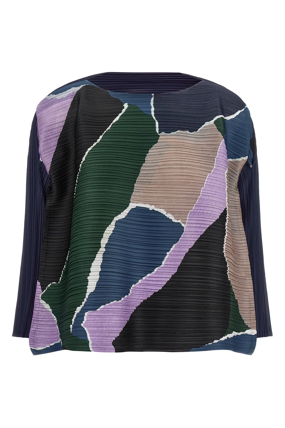 the surprise! pleats please blouse redefines volumes through a masterful pleat
