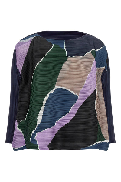 the surprise! pleats please blouse redefines volumes through a masterful pleat