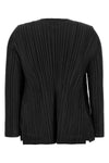the mellow pleats pleats please cardigan defines a fluid silhouette through th