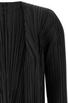 the mellow pleats pleats please cardigan defines a fluid silhouette through th