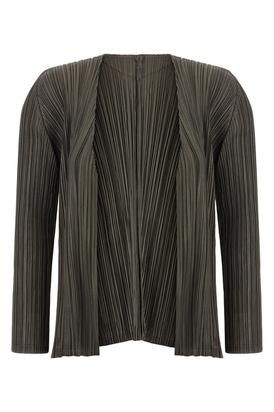 the mellow pleats issey miyake pleats please cardigan redefines the concept of