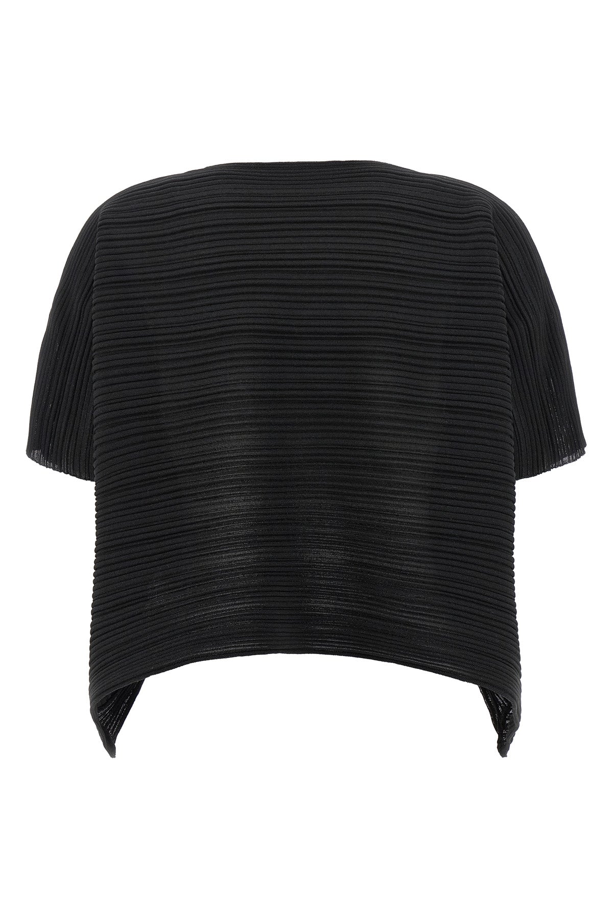 the paper bounce issey miyake pleats please cropped blouse redefines knitwear