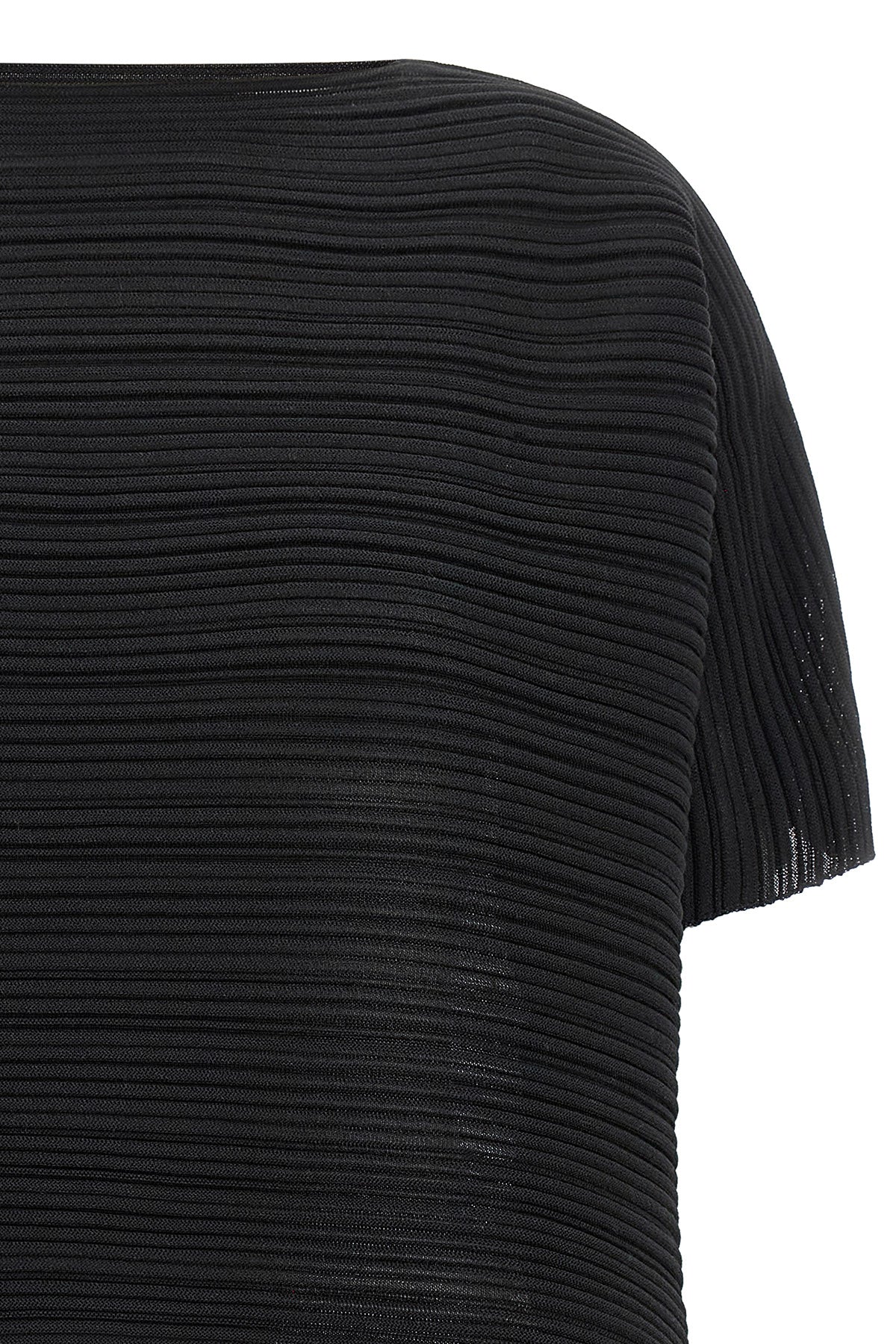 the paper bounce issey miyake pleats please cropped blouse redefines knitwear