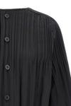 the short coat pleats please smooth coat in a deep black nuance redefines the
