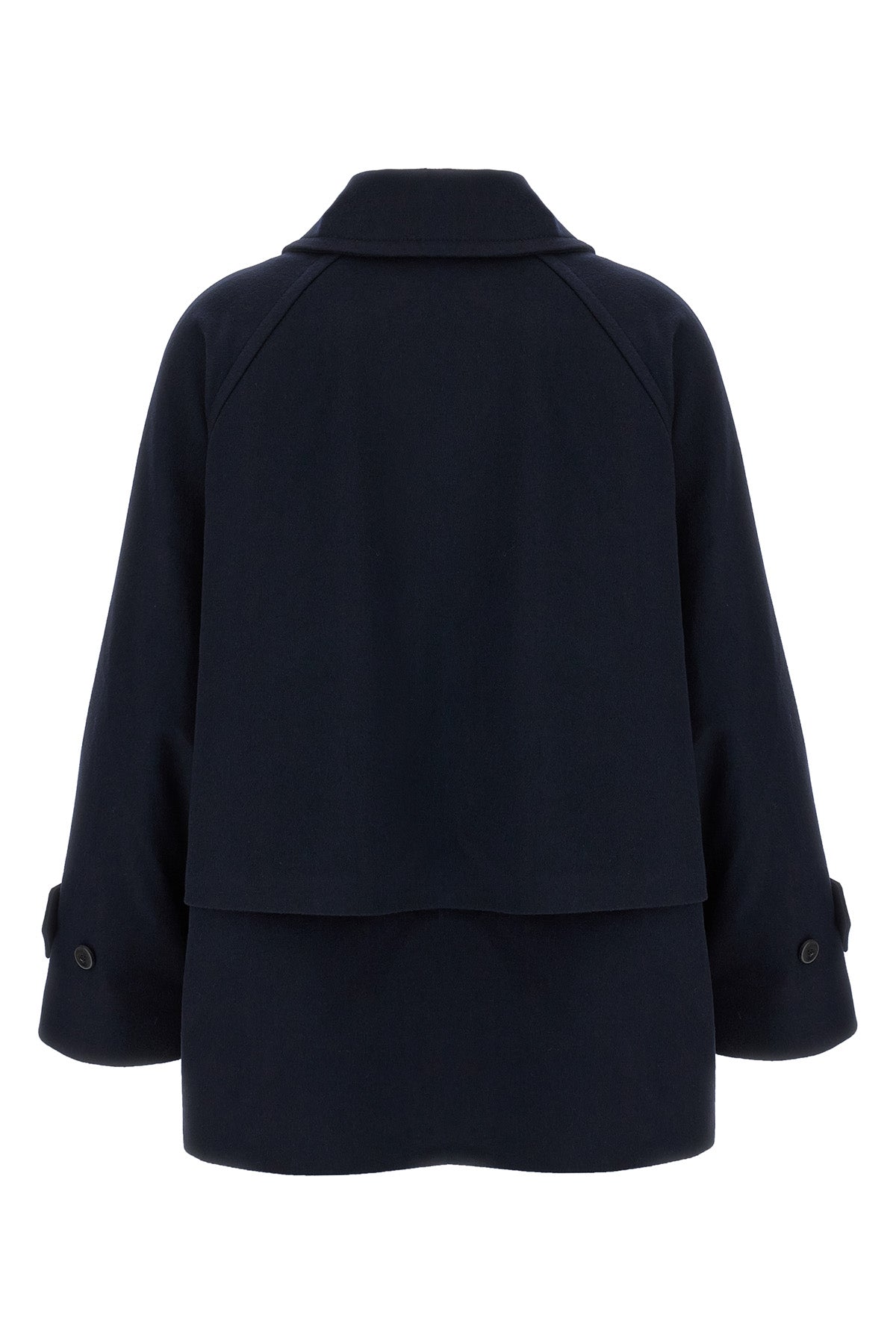 virgin wool caban coat